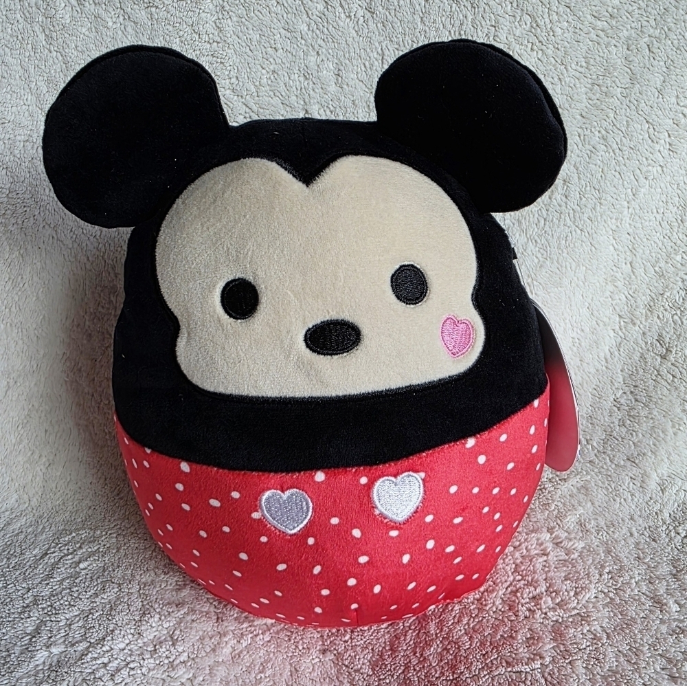 New original Squishmallow Disney 8' Mickey Mouse, Valentine's Day 2025 limited